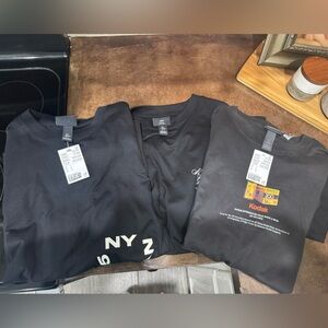 H&M Black Short Sleeve Tees Lot, NWT